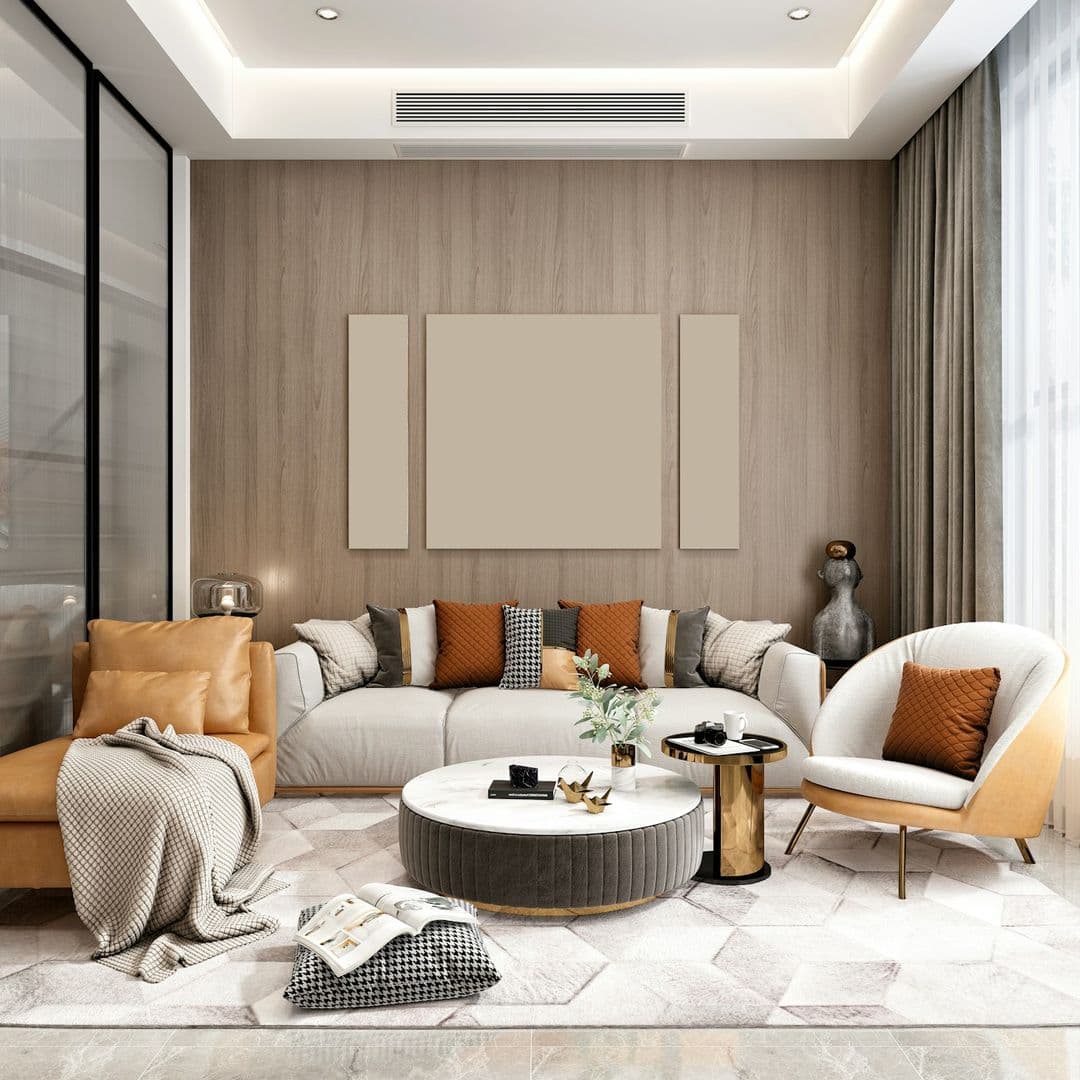 Living Room Japandi Stil