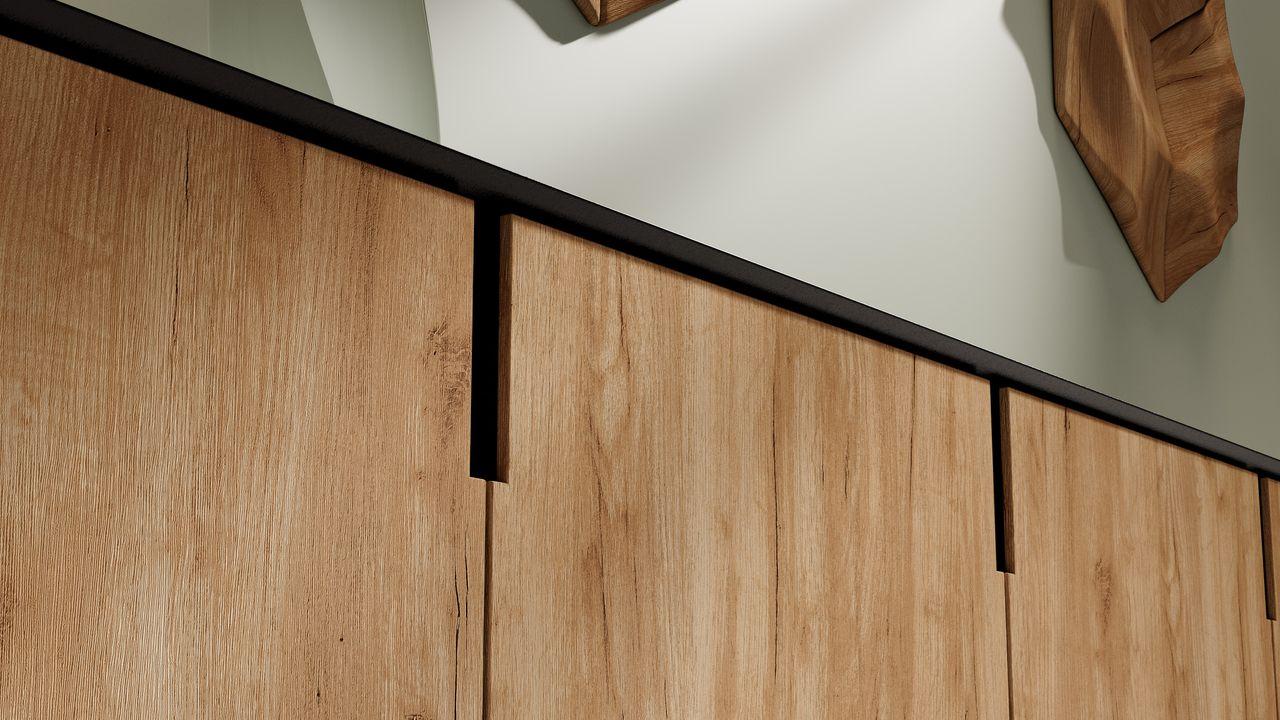 Dekor W358 Rendering auf Schrank