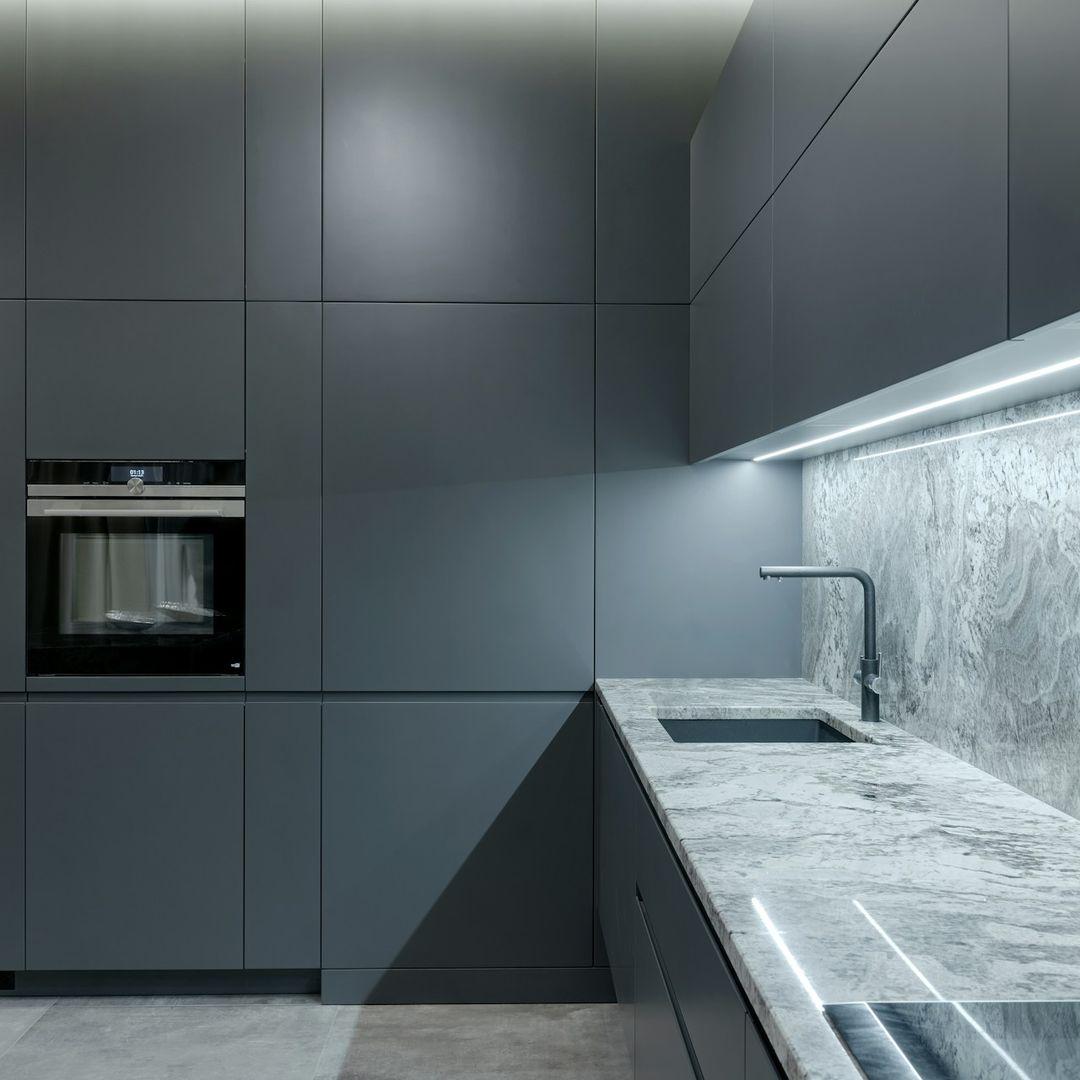 Küche in Grau Matt