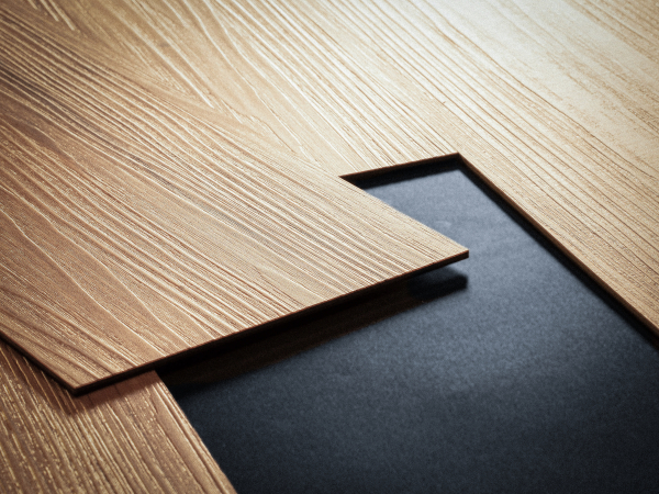 Door with material