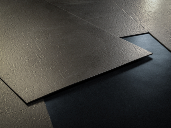 Door with material
