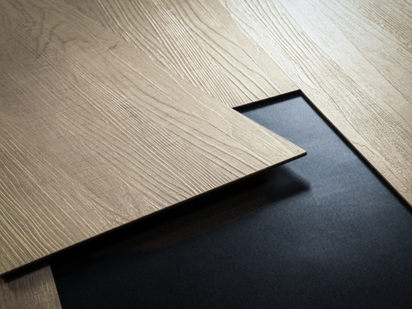 Door with material