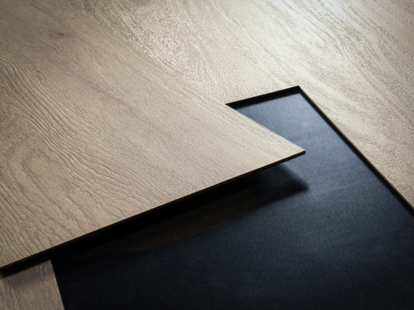 Door with material