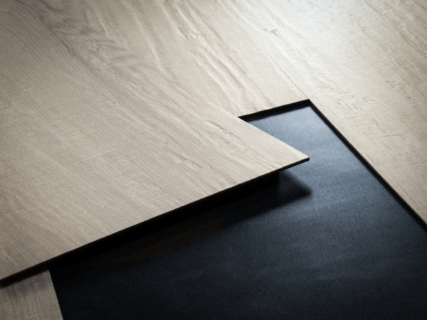 Door with material