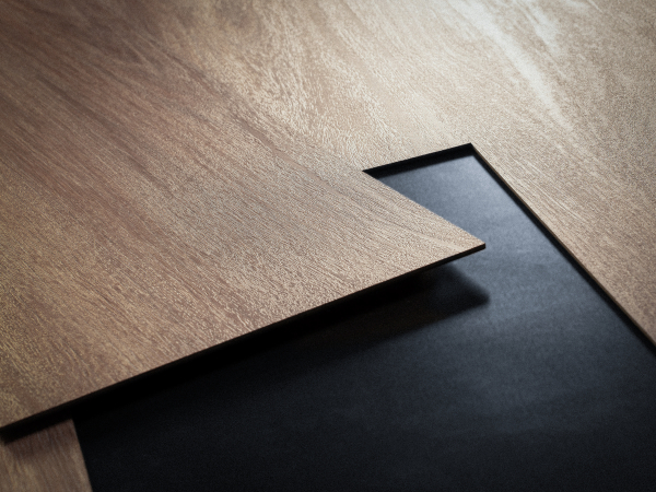 Door with material