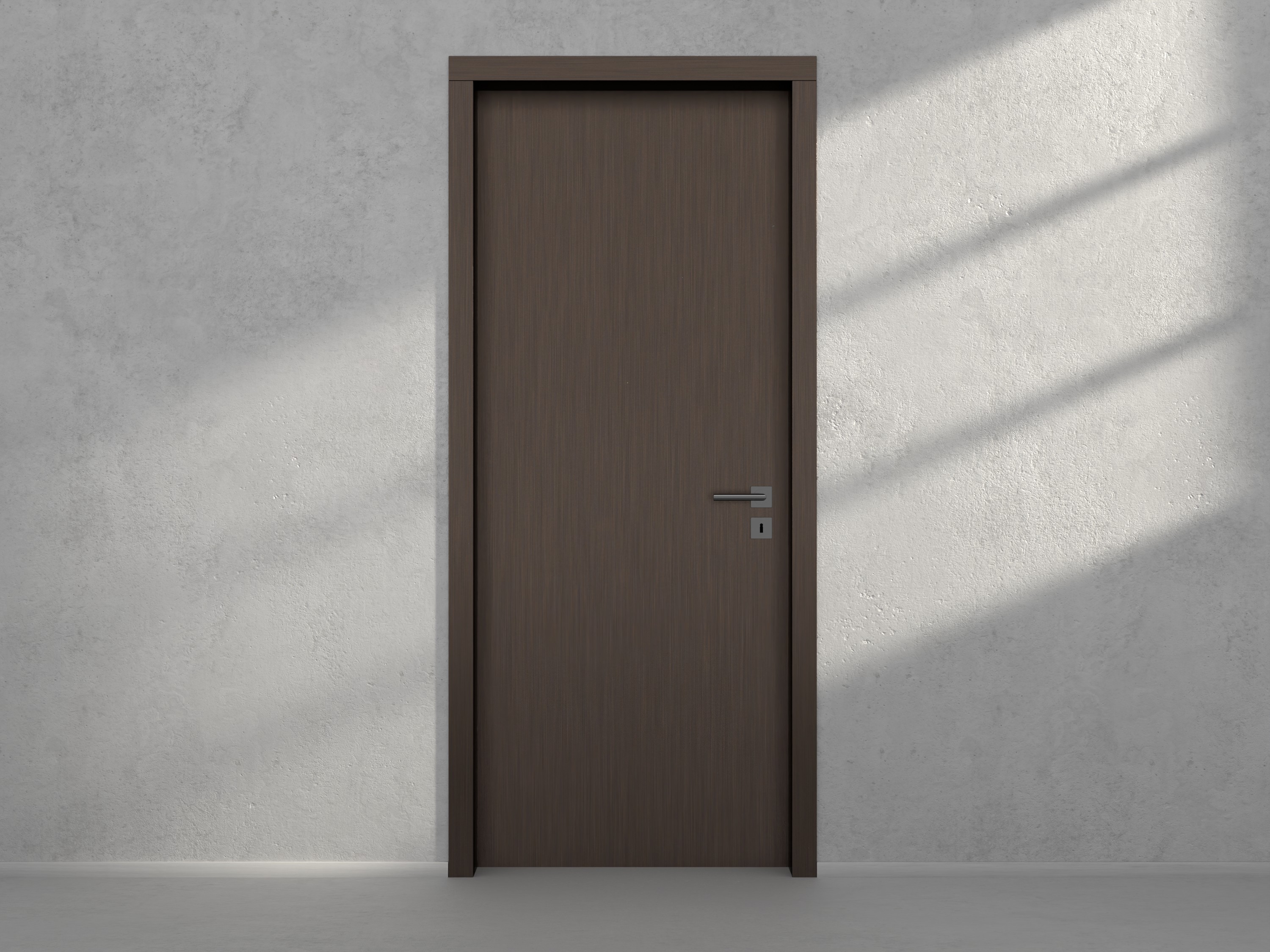 Door with material