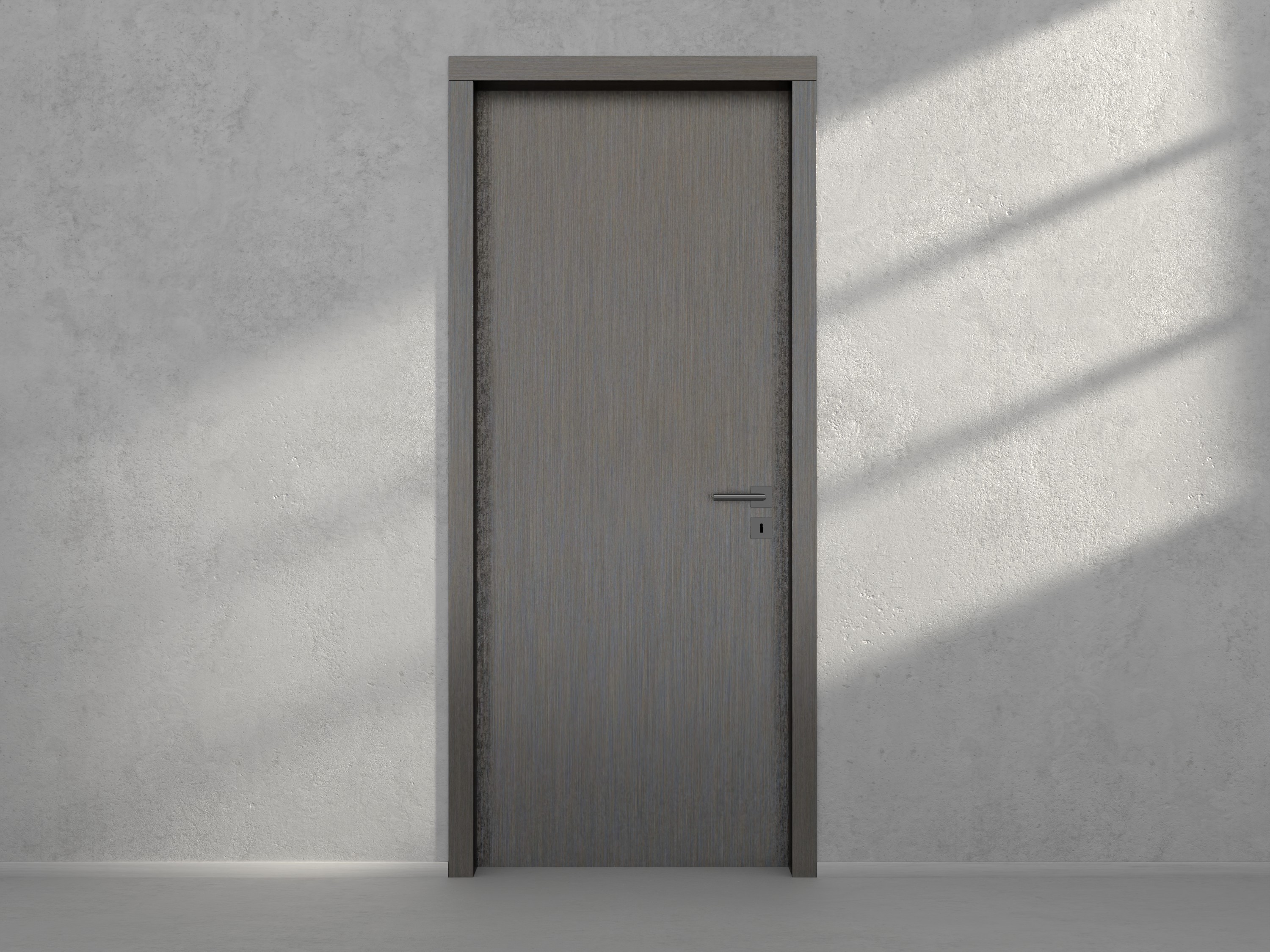 Door with material