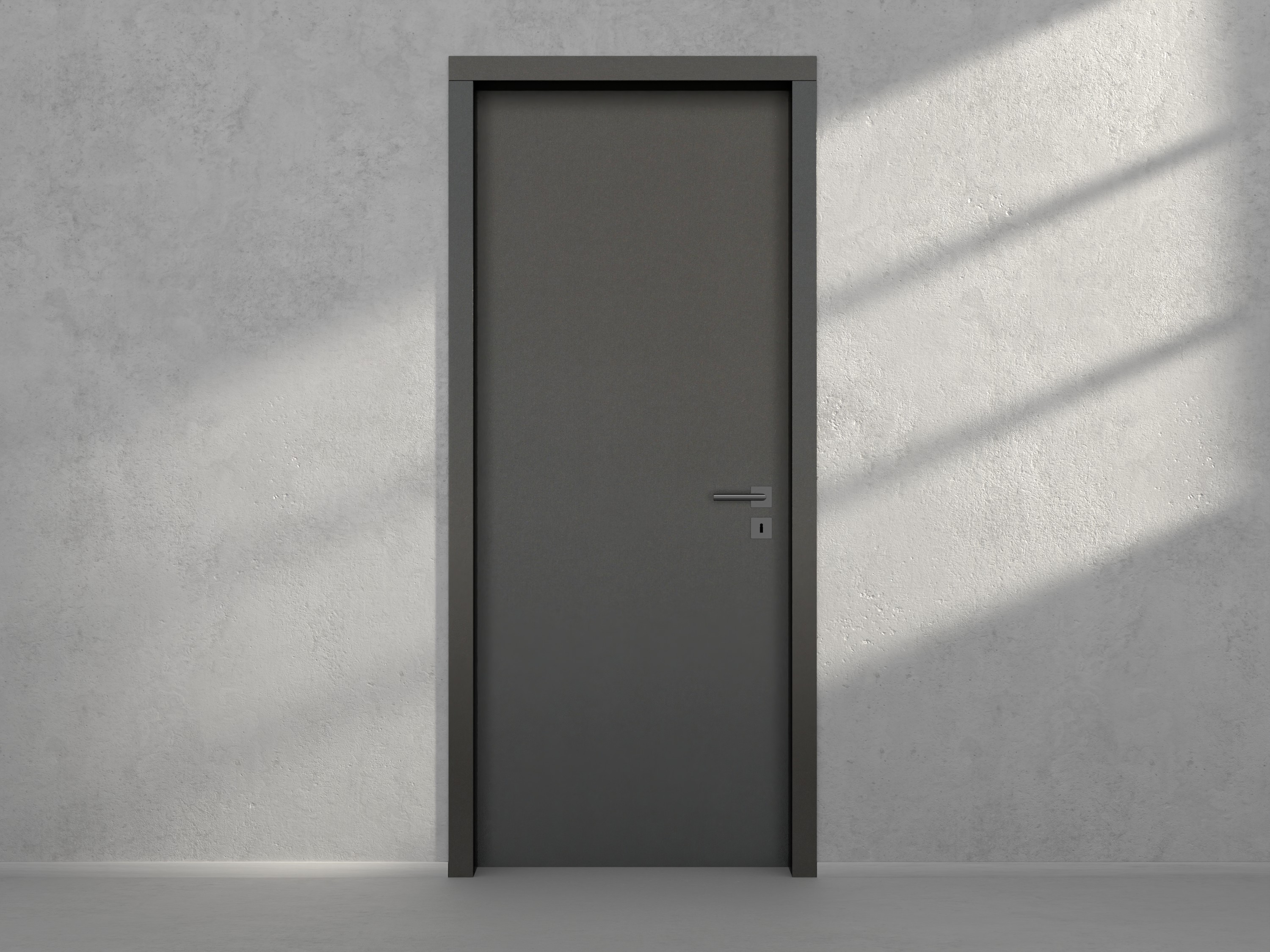 Door with material
