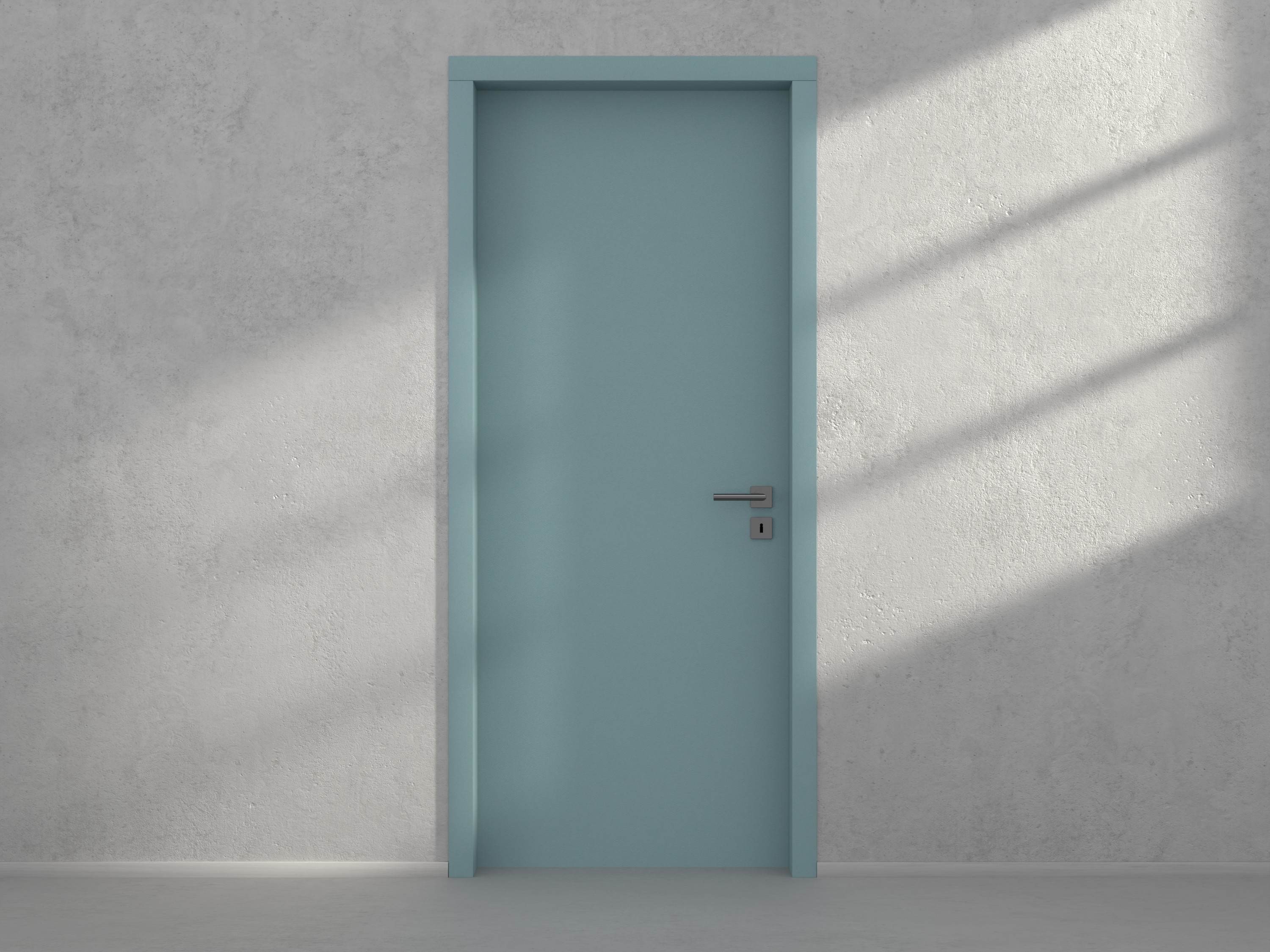 Door with material