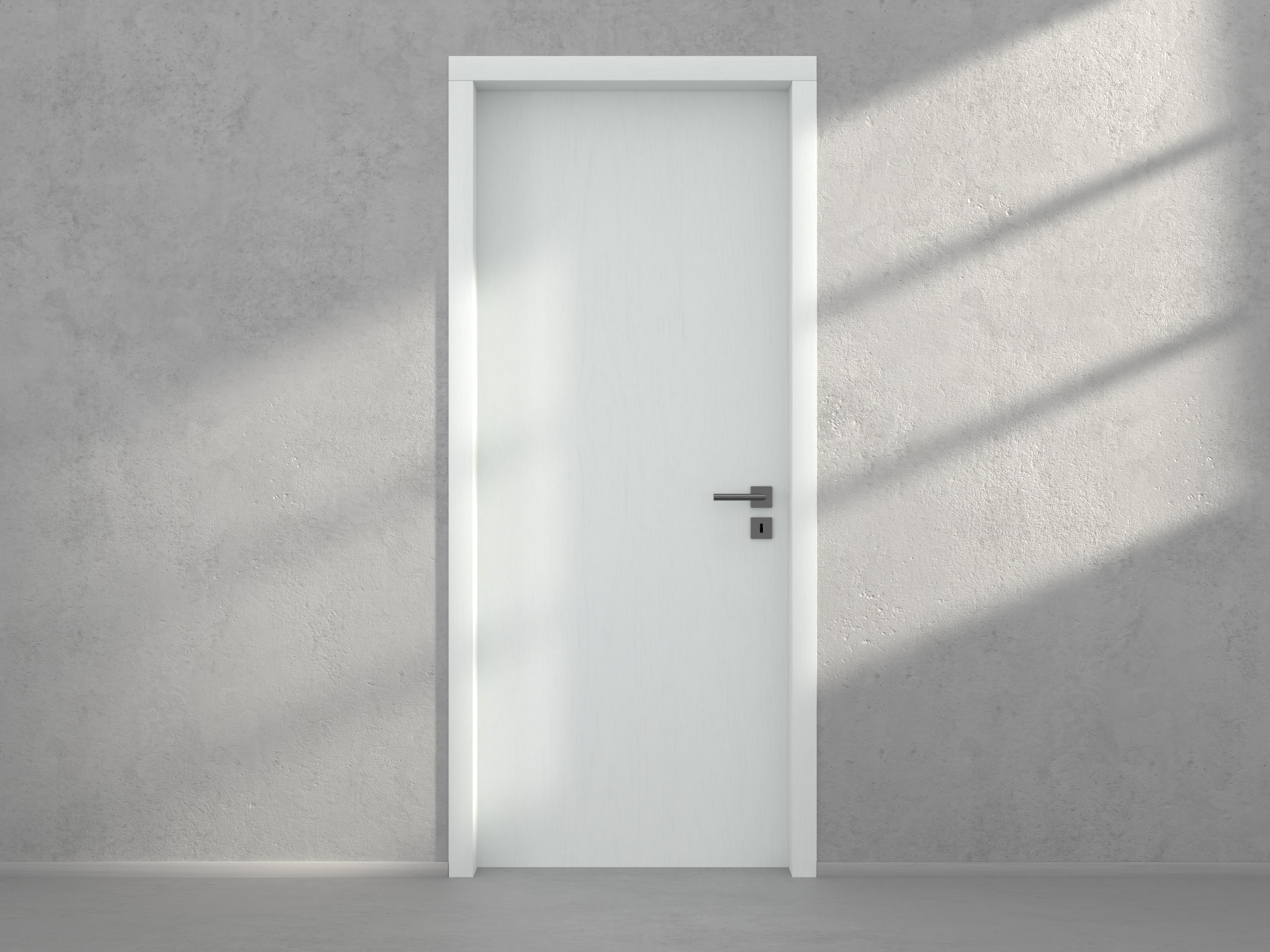 Door with material