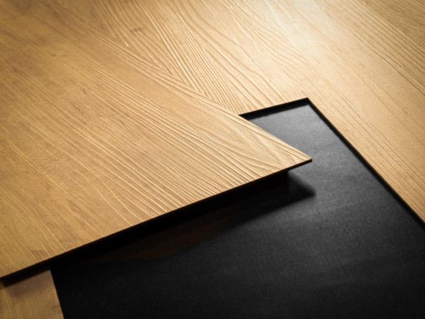 Door with material