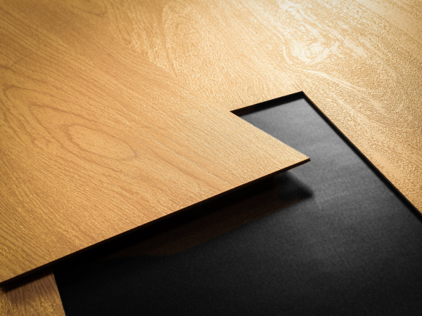 Door with material