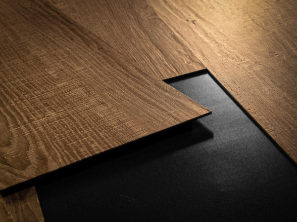 Door with material